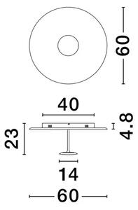 NIMA PLAFONJERA LED/3000K/30W/1832Lm/BIJELA NL9248181