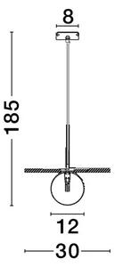 IDOR VISILICA G9/5W/CRNO - BIJELA NL9501252