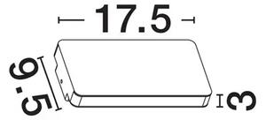 ARTU VANJSKA ZIDNA LED SVJETILJKA 10Watt 335Lm IP65 3000K CRNA NL9971460