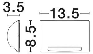 SUB VANJSKA ZIDNA SVJETILJKA LED 5Watt 225Lm IP65 3000K CRNA NL9136416