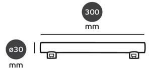 LED ŽARULJA S14s, 6W, 2700K, 600lm, 270°, CRI>80, Linestrafi 3x30cm VK/05059/30/2/W