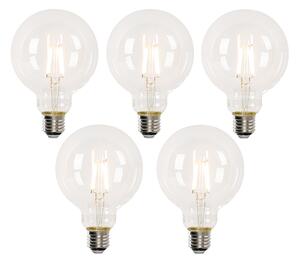 Set od 5 pametnih LED žarulja E27 G95 4,5W 470lm 2700-6500K