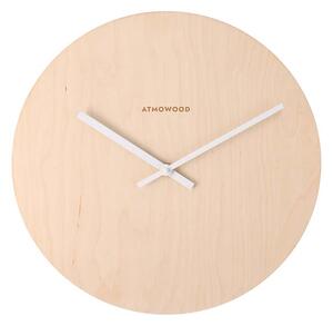 ATMOWOOD sat breza 34 cm - bijele kazaljke
