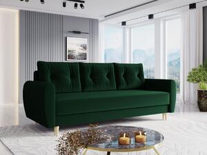 Zondo.hr Sofa na razvlačenje Keklat (zelena) (s prostorom za odlaganje). 1105549