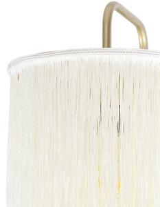Orijentalna zidna svjetiljka zlatna krem sjena s resama - Franxa