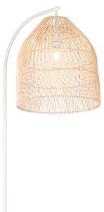 Seoska podna svjetiljka bijela s ratanom - Sam