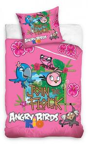 Posteljina Angry Birds Rio Pink 140/200