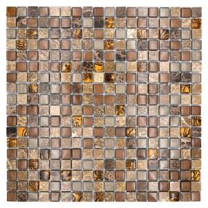 Mozaik pločica Quadrat Crystal Mix XCM M790 (30,5 x 32,2 cm, Bež boje, Sjaj)