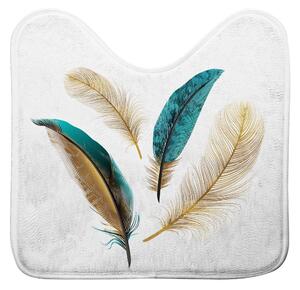 Bijela kupaonska prostirka za WC 45x45 cm Plumiss – douceur d'intérieur
