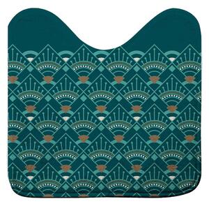 Petrolej zelena kupaonska prostirka za WC 45x45 cm Imperia – douceur d'intérieur