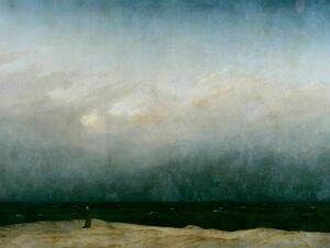 Reprodukcija umjetnosti Monk by the Sea (Vintage Seascape) - Caspar David Friedrich, (40 x 30 cm)