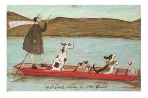 Umjetnički tisak Sam Toft - Woofing Along on the River