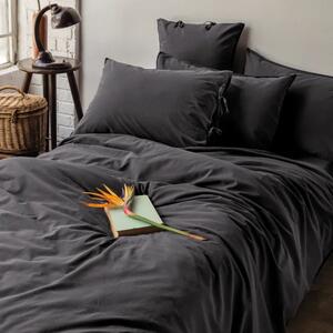 Posteljina Savanna set s gornjom plahtom - Crna, 220x280/2x60x80 cm