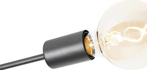 Dizajnerska stropna svjetiljka crna 4 svjetla - Facile