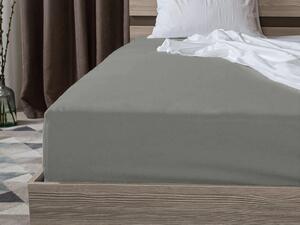 Jersey plahta siva 180 x 200 cm
