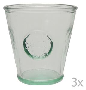 Set od tri čaše od recikliranog stakla Ego Dekor Authentic 250 ml