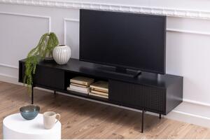 Crni TV stol u dekoru jasena 180x44,5 cm Angus - Actona