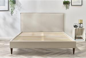 Bež bračni krevet Bobochic Paris Sary Dark, 160 x 200 cm