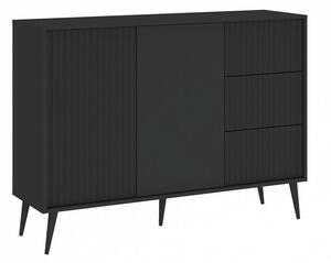 Komoda Bristol D101Antracit, S ladicama i vratima, 98x135x40cm