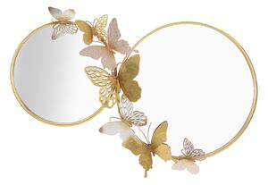Zidno ogledalo Double Farfalle Pink