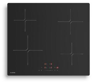 Klarstein Indukcijska ploča za kuhanje PowerGlide | površina otporna na ogrebotine | 4 zone za kuhanje | 7400 W | 60 cm