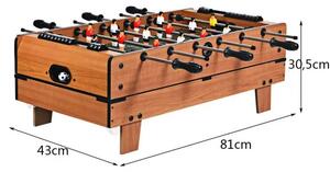 Stol za igru 4 na 1: biljar, stolni tenis, zračni hokej i stolni nogomet, 81 x 43 x 30,5 cm