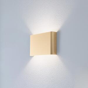 Nowodvorski Lighting Zidna svjetiljka Haga, zlatne boje, metalna, širine 25 cm, G9, prigušiva, Zlato / mjed, Dnevni boravak/blagovaonica, Aluminij