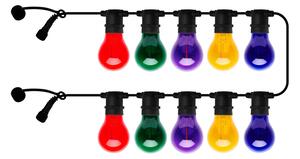 Sirius Tobias LED lanac svjetala, produžetak, višebojni, 10 lampica, duljina 4,5 m, Višebojno, Plastika