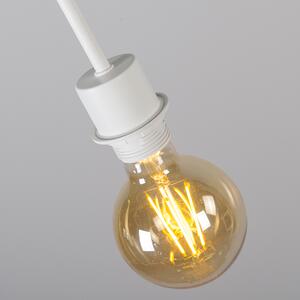 Moderna viseća svjetiljka bijela s nijansom 45 cm crna - Combi 1