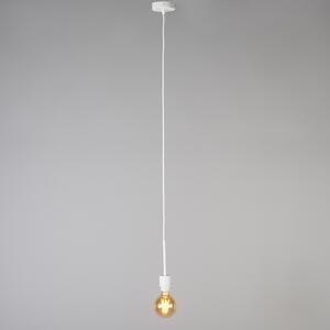 Moderna viseća svjetiljka bijela s tamnom bojom 45 cm - Combi 1