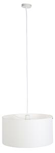 Moderna viseća svjetiljka bijela s bijelom hladom 50 cm - Combi 1