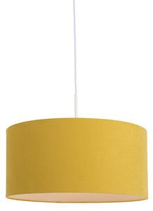 Viseća svjetiljka bijela sa žutom sjenilom 50 cm - Combi 1
