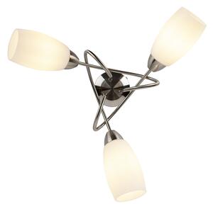 Klasična stropna svjetiljka čelik 3 svjetla - Tvrđava