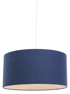 Moderna viseća svjetiljka bijela sa starinskom plavom nijansom 50 cm - Combi 1