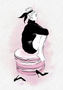 Ilustracija Macaron Girl, Martina Pavlova