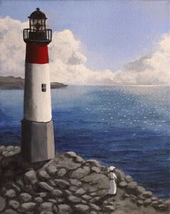 Ilustracija Lighthouse and Watcher, Dave Rheaume Artist