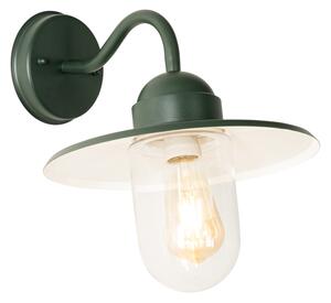 Moderna vanjska zidna lampa tamno zelena IP44 - Kansas