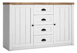 Komoda Ferdore 102, Anderson bor, Hrast lefkas, 87x130x43cm