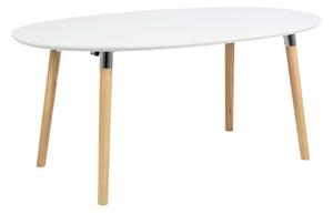 Stol Norsica 127, Bijela, Svijetlo drvo, 74x100cm