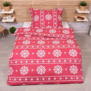 Pamukasta posteljina FROST DREAM, crvena Dimenzije posteljine: 70 x 90 cm | 140 x 200 cm