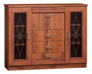 Komoda Lircava 111, Starinski hrast, 110x140x44cm