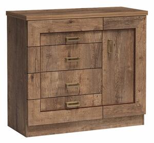 Komoda Lircava 117, Hrast lefkas, 91x100x44cm