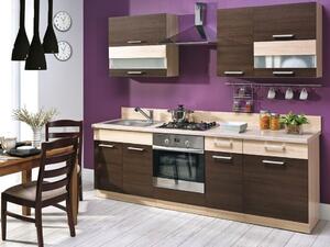 Modularan kuhinjski set Mode Dark 127, 240cm, Laminirani iveral
