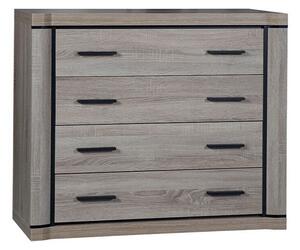 Komoda Lorelie 101, Tartuf hrast, 91x107x44cm