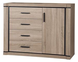 Komoda Lorelie 102, Sonoma hrast, 91x117x44cm
