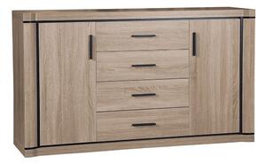 Komoda Lorelie 100, Sonoma hrast, 91x157x44cm