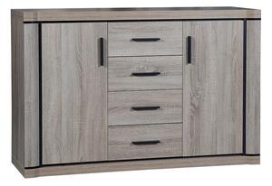 Komoda Lorelie 104, Tartuf hrast, 91x137x44cm