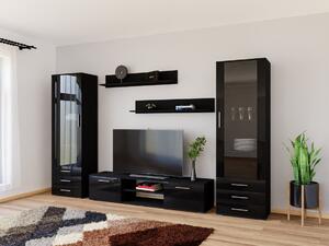 Dnevni boravak Tornola 109, Sjajno crna, Crna