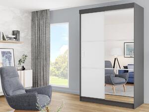 Ormar Dover 111, Grafit, Bijela, 205x138x60cm