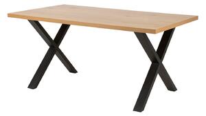 Stol Norsica 308, Crna, Divlji hrast, 75x90cm